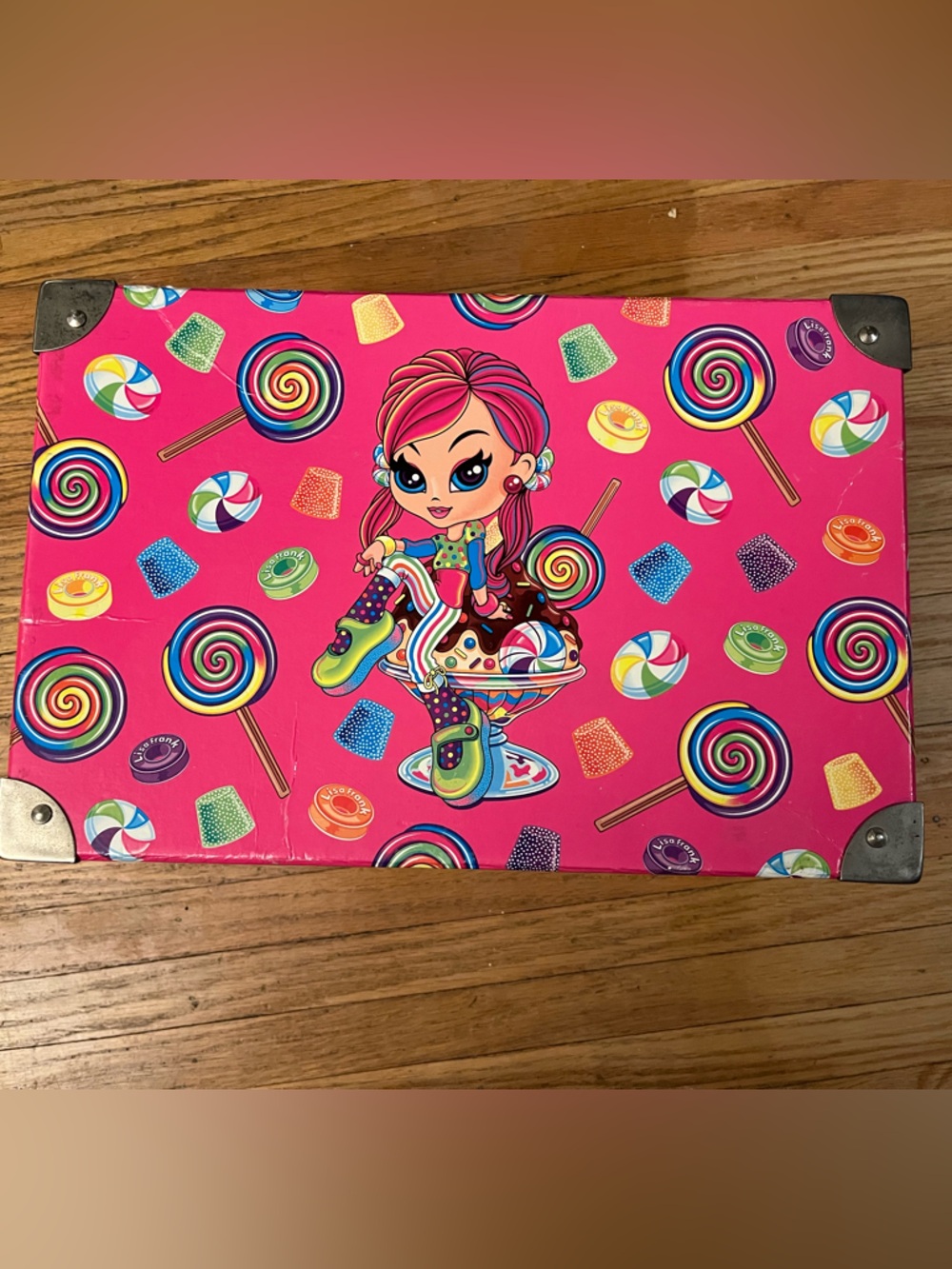 90's Vintage Lisa Frank "Cherry Girl" Storage Box